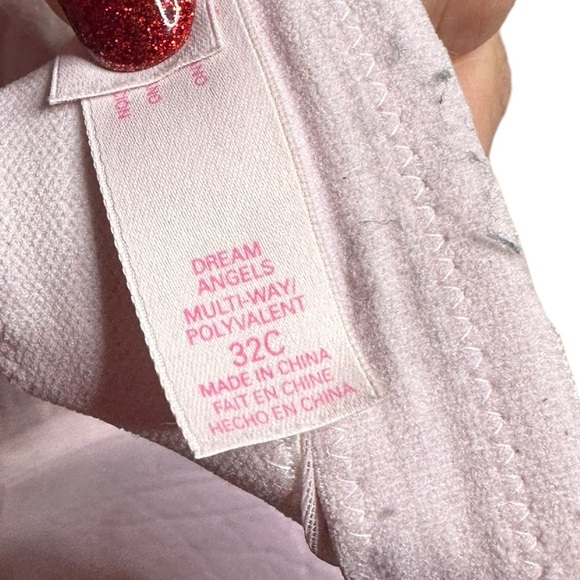 Victoria’s Secret Dream Angels Strapless Muti-Way Pink Pattern Rhinestones 32C - Picture 7 of 7